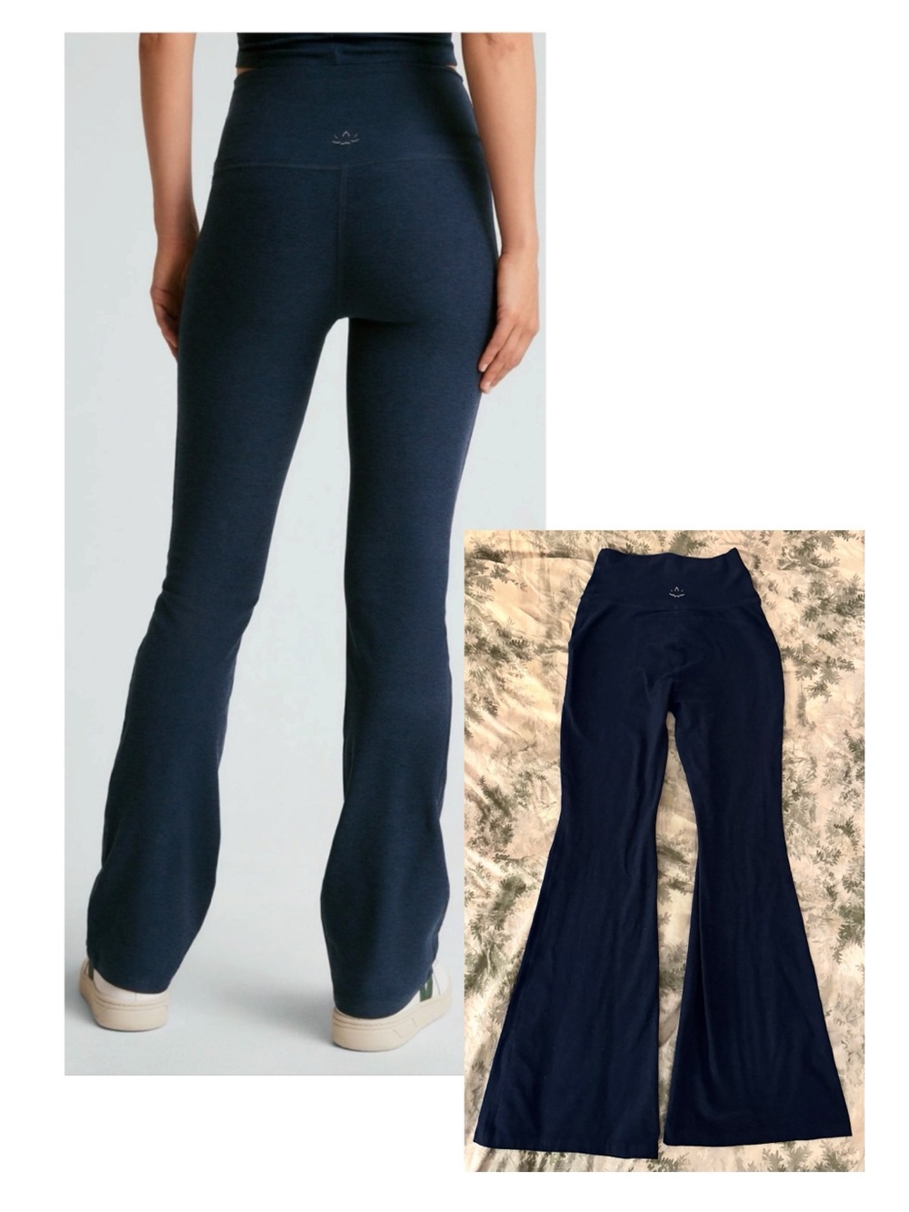Sold Out Beyond Yoga Navy High-Rise Flared Leggings